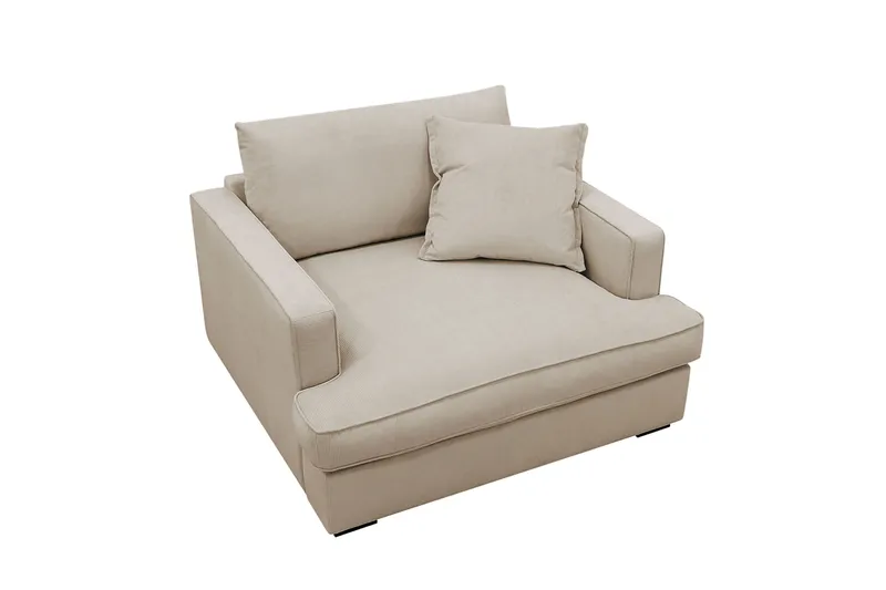 Rossita lyx Extra djup Fåtölj - Greige Manchester - Products - Möbler - Fåtölj & stolar - Fåtölj