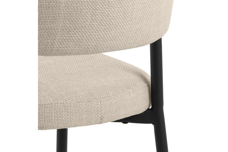 Sawako Matstol - Beige / Svart - Products - Möbler - Fåtölj & stolar - Matstol & köksstol