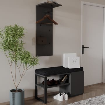 Uniqo Hallställsset 35x90x35 cm - Antracit - Products - Möbler - Fåtölj & stolar - Sittbänk