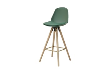 Tryps Barstol med Dyna Konstläder - Grön - Products - Möbler - Fåtölj & stolar - Barstol & barpall