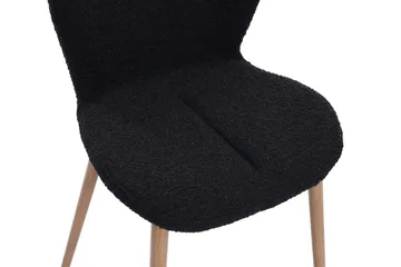 Tuktut Matstol - Svart - Products - Möbler - Fåtölj & stolar - Matstol & köksstol