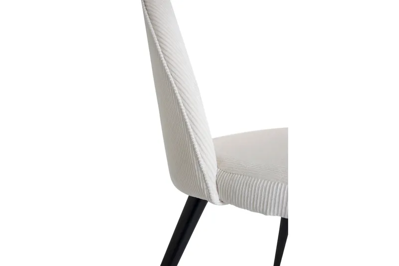 Velvet Deluxe Matstol Manchester - Svart/Beige - Products - Möbler - Fåtölj & stolar - Matstol & köksstol
