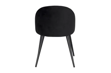 Velvet Köksstol Sammet - Svart - Products - Möbler - Fåtölj & stolar - Matstol & köksstol