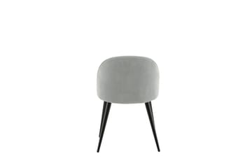 Velvet Matstol Manchester - Grå - Products - Möbler - Fåtölj & stolar - Matstol & köksstol