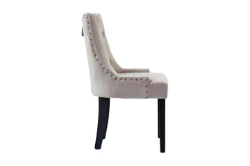 Viktoria Matstol Sammet - Sand / Beige - Products - Möbler - Fåtölj & stolar - Matstol & köksstol