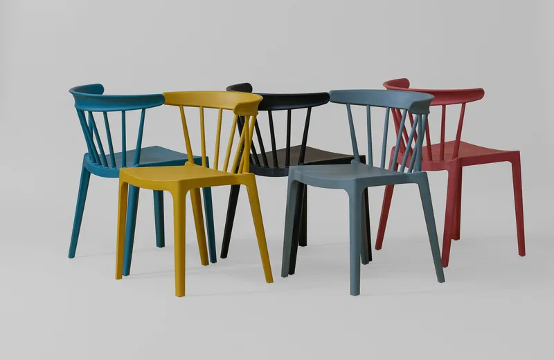 Yamuna Köksstol - Grå - Products - Möbler - Fåtölj & stolar - Pinnstol