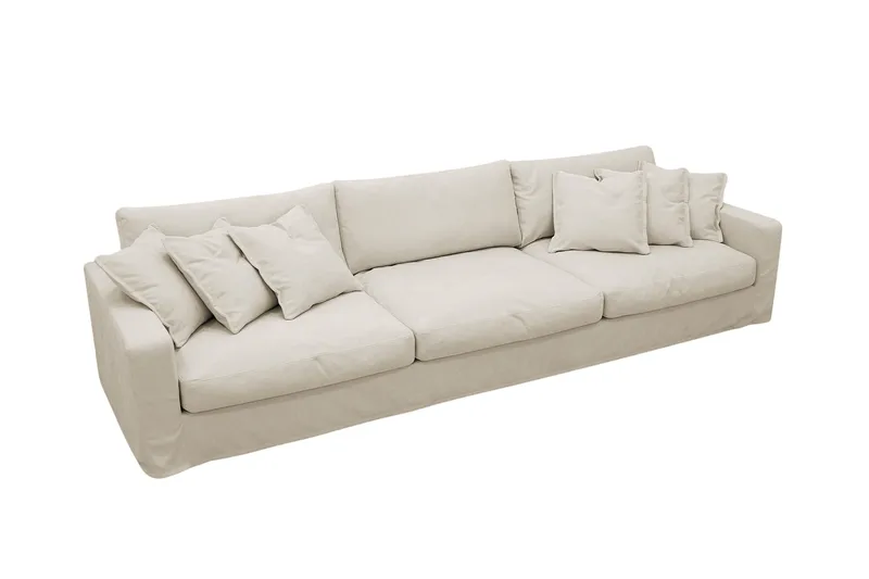 Valencia Extra Djup 5-sits Soffa med avtagbar och tvättbar klädsel - Beige - Products - Möbler - Soffa
