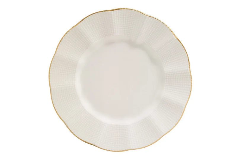 Adine Middagsservis 24 Delar Porslin - Creme/Guld - Products - Servering & matlagning - Porslin