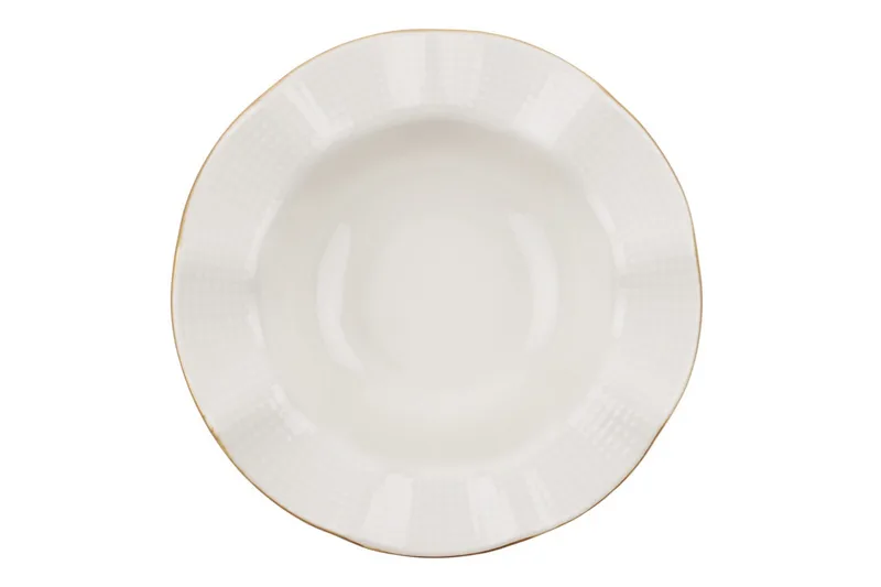 Adine Middagsservis 24 Delar Porslin - Creme/Guld - Products - Servering & matlagning - Porslin