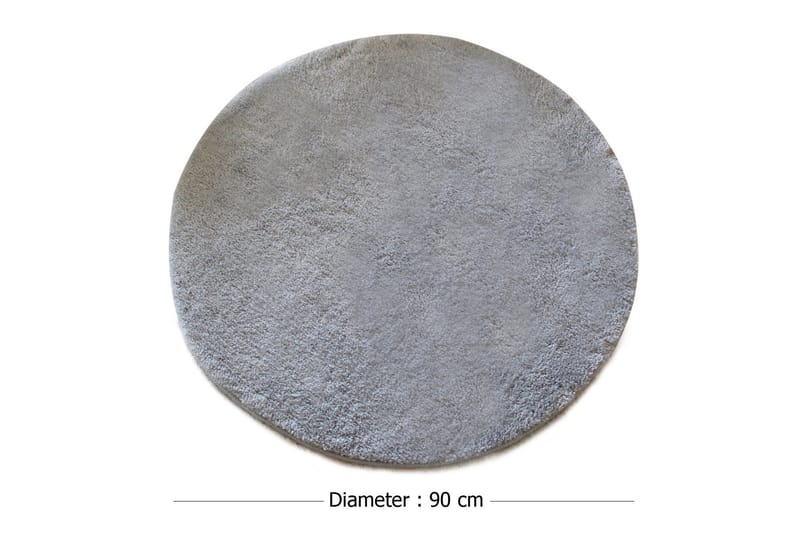 Chilai Home by Alessia Badmatta 90 Rund - Grå - Products - Textil & mattor - Matta - Badrumsmatta