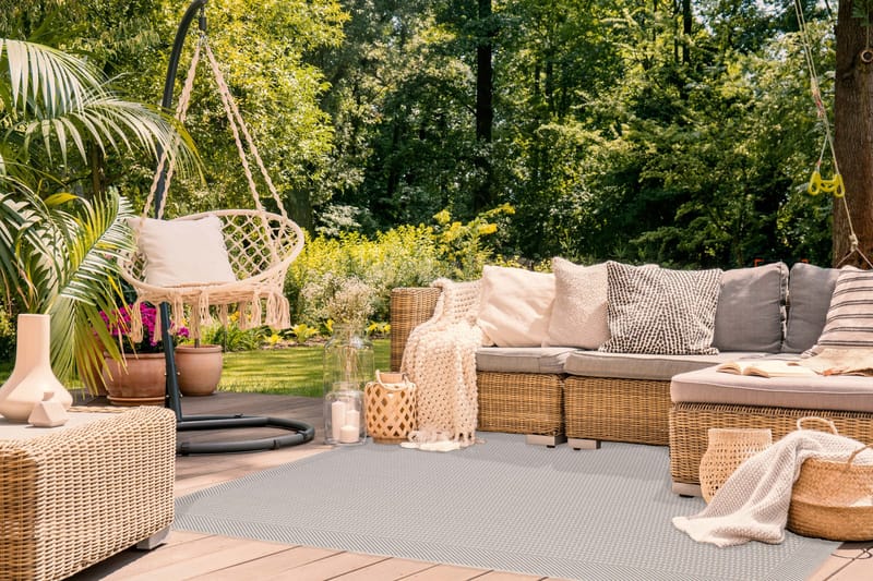 Miami Flatvävd Matta 133x190 cm - Vit - Products - Textil & mattor - Matta - Flatvävd matta