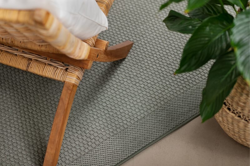 Miami Flatvävd Matta 80x150 cm - Grön - Products - Textil & mattor - Matta - Små mattor