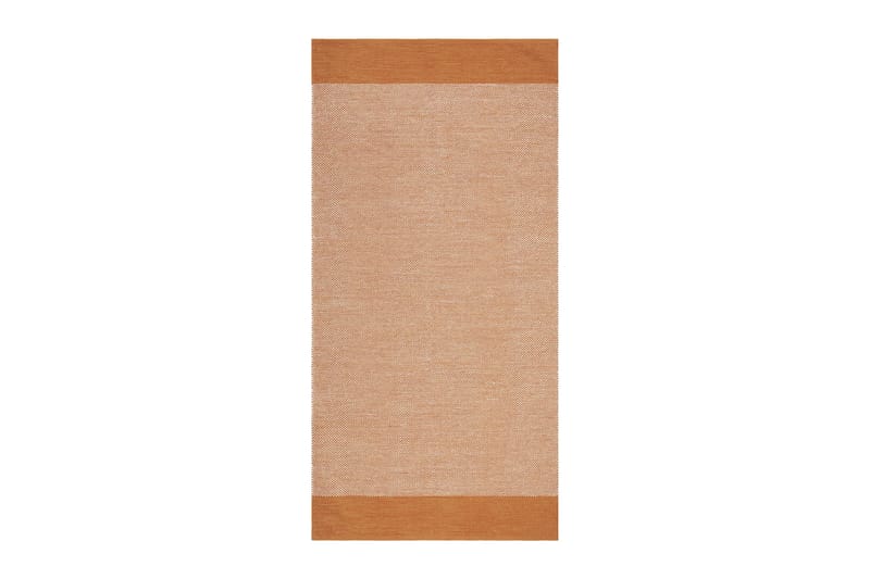 Alva Bomullsmatta 75x340 cm Oval - Orange - Products - Textil & mattor - Matta - Modern matta - Bomullsmatta
