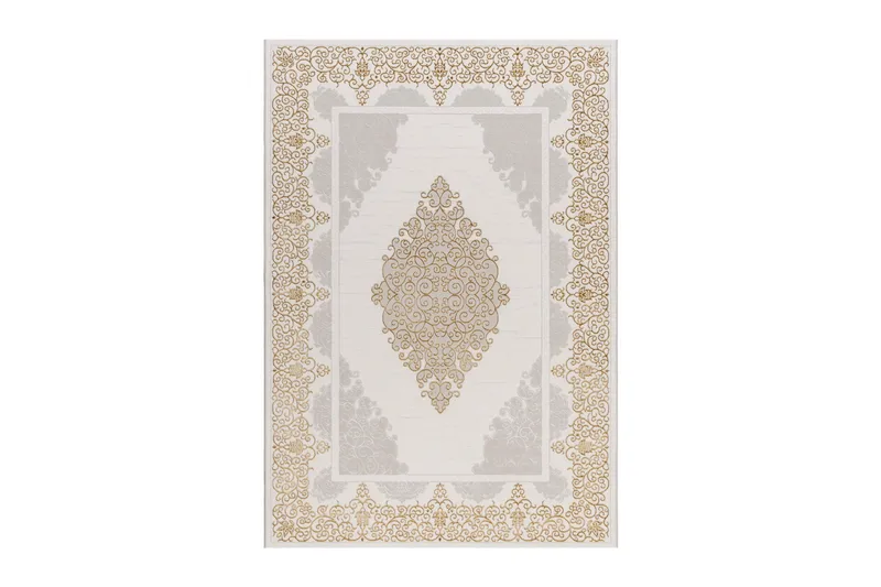 Ankara Wiltonmatta 200x290 cm, Beige/Guld