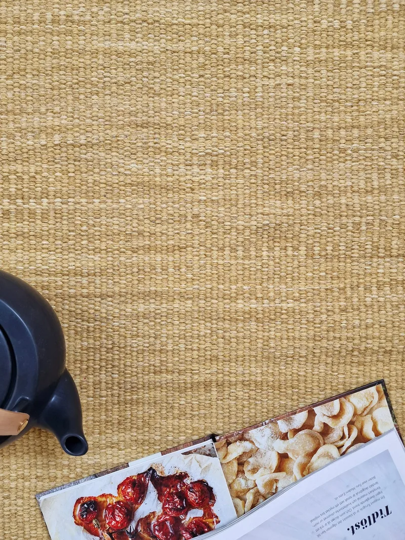 Birka Ullmatta 160x230 - Ockragul - Products - Textil & mattor - Matta - Modern matta - Ullmatta