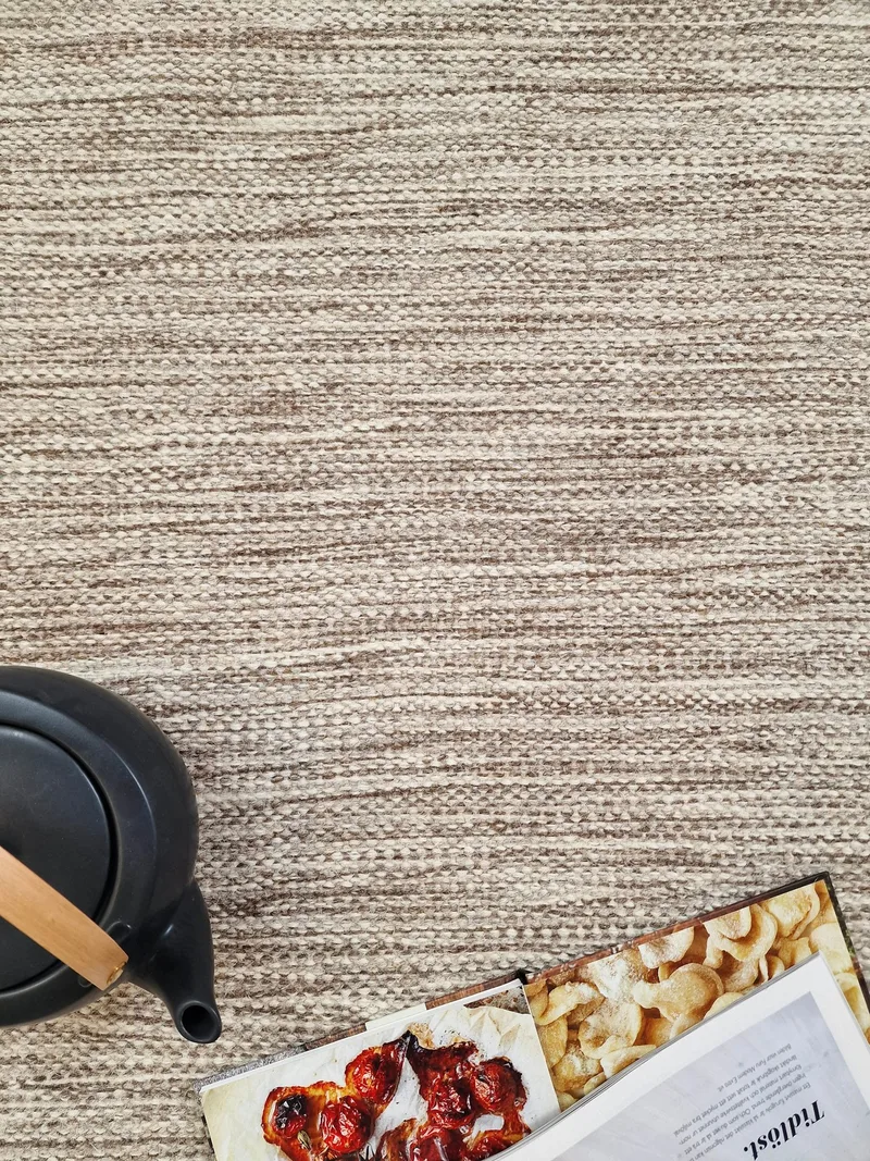 Birka Ullmatta Rektangulär 135x190 cm - Mörklinne - Products - Textil & mattor - Matta - Modern matta - Ullmatta