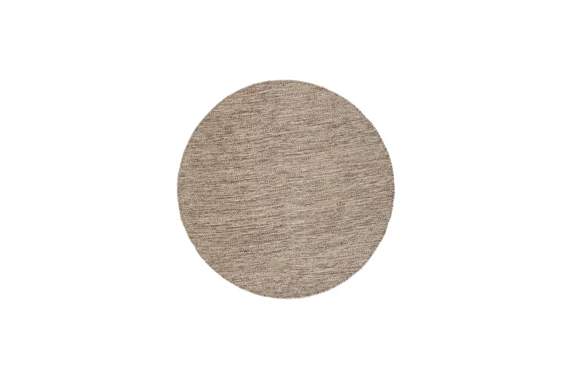 Birka Ullmatta Rund 160 cm, Mörklinne