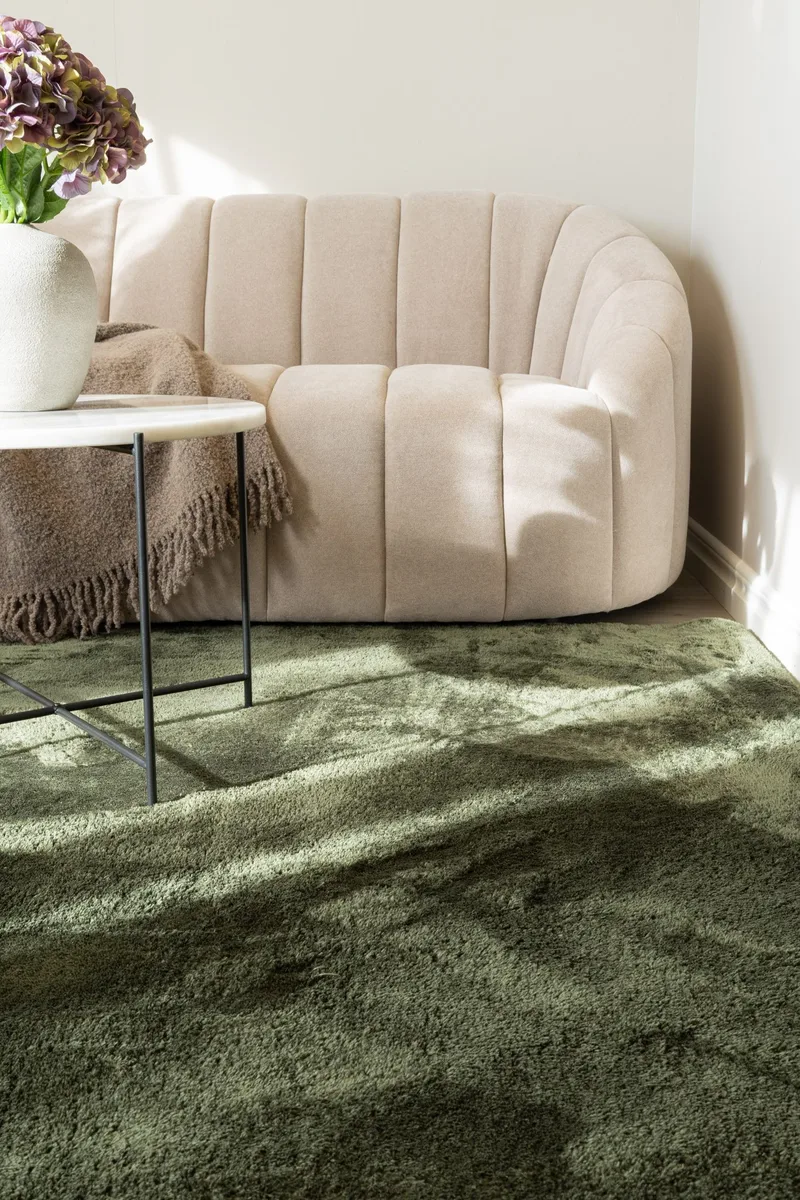 Cozy Ryamatta 160x230 cm Rektangulär - Grön - Products - Textil & mattor - Matta - Modern matta - Ryamatta