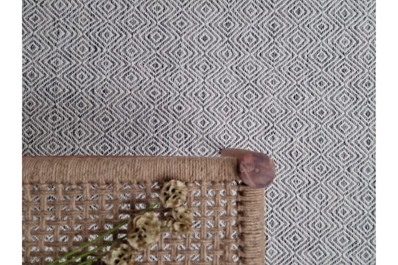 Gåsöga Ullmatta 75x200 cm Oval - Grå - Products - Textil & mattor - Matta - Modern matta - Ullmatta