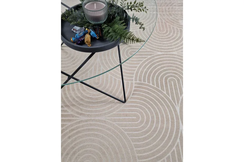 Granada Viskosmatta 160x230 cm - Sand - Products - Textil & mattor - Matta - Modern matta - Viskosmatta & konstsilkesmatta