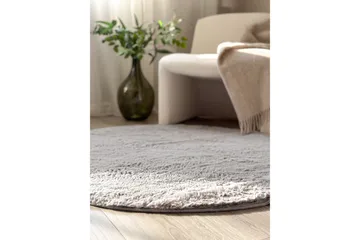 Heaven Ryamatta 200 cm Rund Grå - Grå - Products - Textil & mattor - Matta - Modern matta - Ryamatta