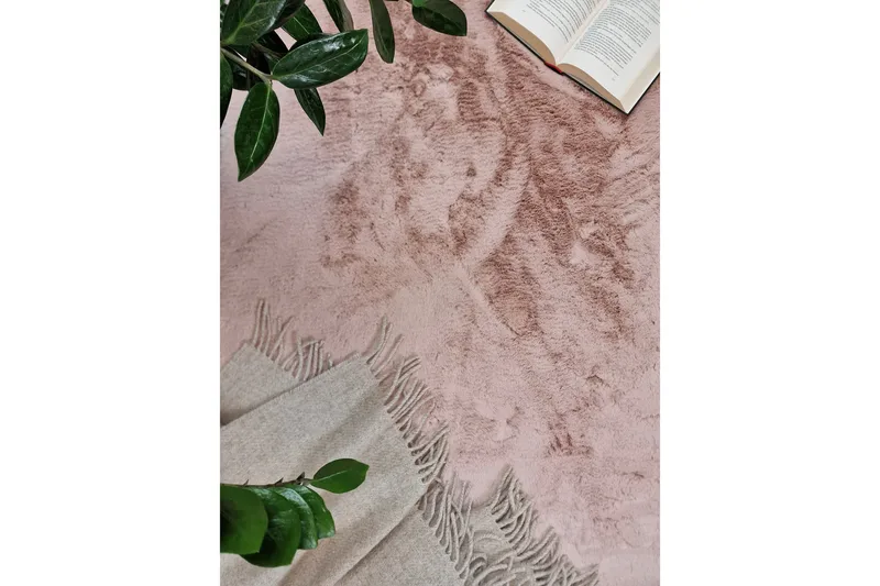 Heaven Ryamatta 200 cm Rund - Rosa - Products - Textil & mattor - Matta - Modern matta - Ryamatta