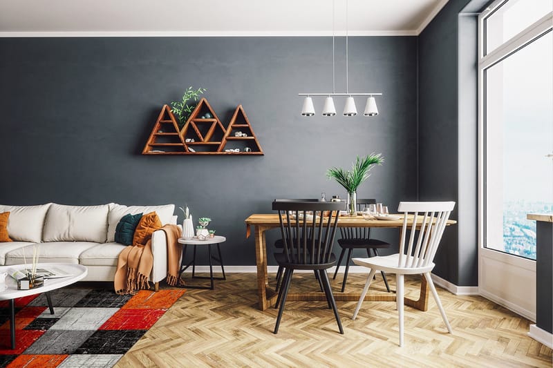 London Square Friezematta 160x230 - Röd/Orange - Products - Textil & mattor - Matta - Modern matta - Wiltonmatta