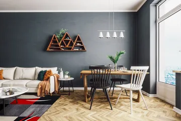 London Patch Friezematta 200x290 - Röd - Products - Textil & mattor - Matta - Modern matta - Wiltonmatta