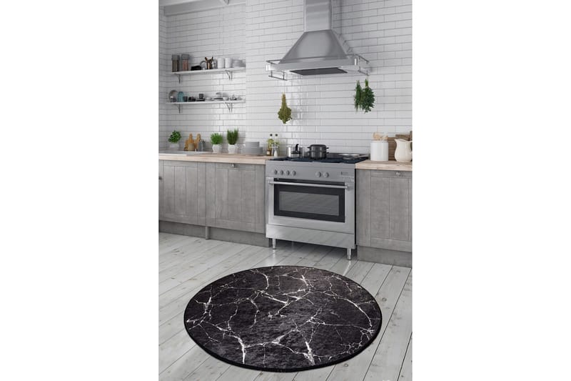 Marmuras Matta Rund 140 cm - Flerfärgad/Sammet - Products - Textil & mattor - Matta - Modern matta - Wiltonmatta