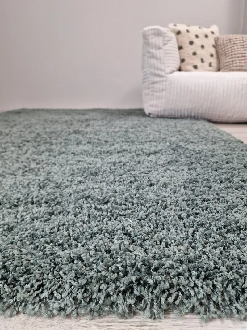 Lounge Ryamatta 133x190 cm Rektangulär - Grön - Products - Textil & mattor - Matta - Modern matta - Ryamatta