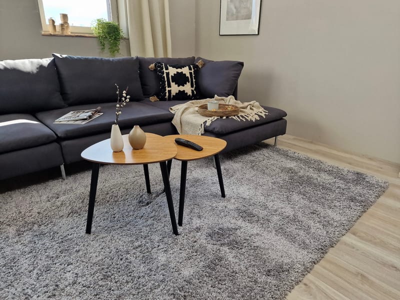 Lounge Ryamatta 200x290 cm Rektangulär - Silver - Products - Textil & mattor - Matta - Modern matta - Ryamatta