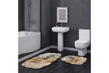 Parmo Badrumsmatta 60x100 cm Rektangulär - Beige - Products - Textil & mattor - Matta - Badrumsmatta