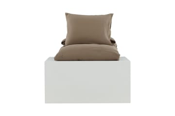 Mila Bäddset 2-Dels 150x200/50x60 cm - Brun - Products - Textil & mattor - Sängkläder - Bäddset & påslakanset - Påslakanset dubbelsäng