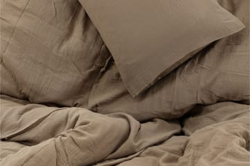 Mila Bäddset 2-Dels 220x240/50x60 cm - Brun - Products - Textil & mattor - Sängkläder - Bäddset & påslakanset - Påslakanset dubbelsäng