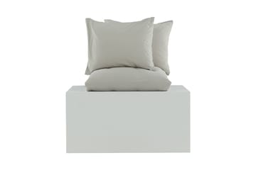 Mila Bäddset 2-Dels 220x240/50x60 cm - Ljusgrå - Products - Textil & mattor - Sängkläder - Bäddset & påslakanset - Påslakanset dubbelsäng