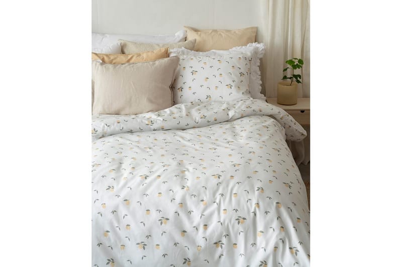 Påslakanset Enkelsäng 2-Dels Lemons Gul - Products - Textil & mattor - Sängkläder - Bäddset & påslakanset - Påslakanset enkelsäng