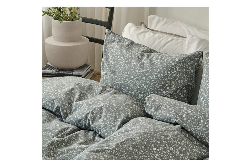 Påslakanset Enkelsäng 2-Dels Rita Flower Grön - Products - Textil & mattor - Sängkläder - Bäddset & påslakanset - Påslakanset enkelsäng