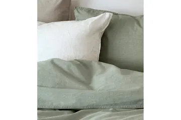 Påslakanset Enkelsäng 2-Dels Washed - Grön - Products - Textil & mattor - Sängkläder - Bäddset & påslakanset - Påslakanset dubbelsäng