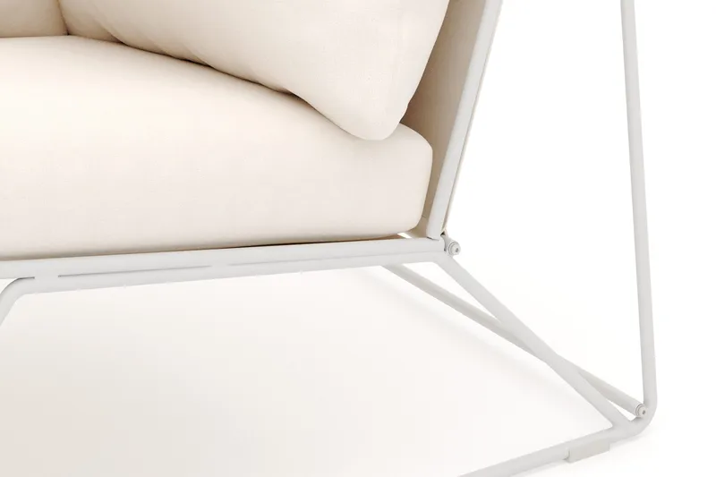 Usteryd hörnmodul utomhus i järn med vattenavisande dyna i beige - Beige - Products - Utemöbler & utemiljö - Övrigt utemöbler - Moduler utesoffa