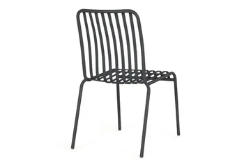 Jarva Matstol Utomhus i metall för balkong och uteplats - Grå / Svart - Products - Utemöbler & utemiljö - Balkong & altan - Balkongmöbler - Balkongstol