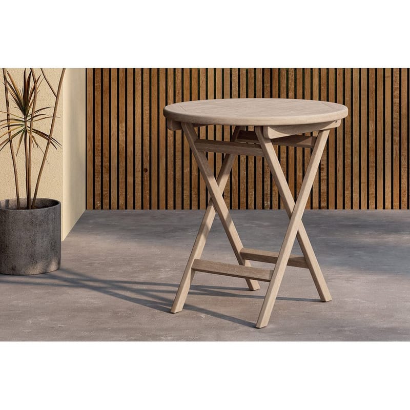 Kenya Cafébord 70 cm - Whitewash - Products - Utemöbler & utemiljö - Balkong & altan - Balkongmöbler - Balkongbord