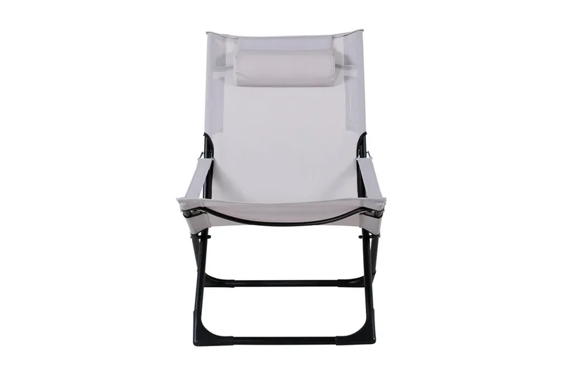 Seville Relaxstol Vikbar med Dyna - Svart/Grå - Products - Utemöbler & utemiljö - Balkong & altan - Balkongmöbler - Balkongstol