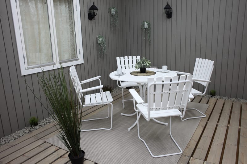 Vaxholm Karmstol Utomhus Vit - KWA - Products - Utemöbler & utemiljö - Balkong & altan - Balkongmöbler - Balkongstol