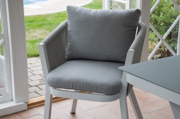 Virya Matstol Utomhus med Dyna - Vit/Grå - Products - Utemöbler & utemiljö - Balkong & altan - Balkongmöbler - Balkongstol