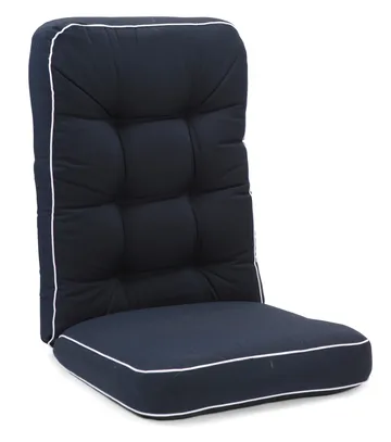 Dyna Hillerstorp Texas Hög - Blå med vita kanter - Products - Utemöbler & utemiljö - Dynor - Positionsdynor