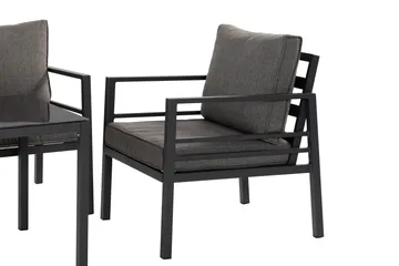 Ariany Soffgrupp - Svart / Gråa dynor - Products - Utemöbler & utemiljö - Loungemöbler - Loungeset & loungegrupp