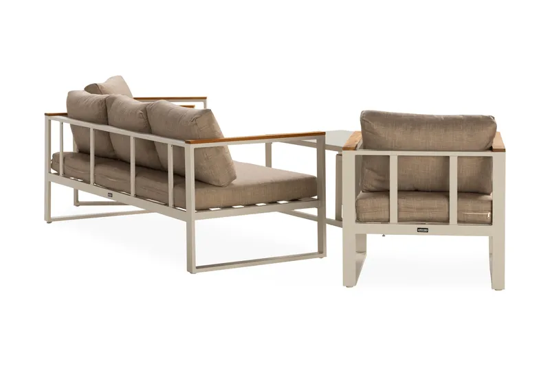 Aspvik Soffgrupp 5-sits - Grå / Beigea dynor - Products - Utemöbler & utemiljö - Loungemöbler - Loungeset & loungegrupp