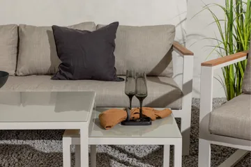 Aspvik Soffgrupp 5-sits - Grå / Beigea dynor - Products - Utemöbler & utemiljö - Loungemöbler - Loungeset & loungegrupp