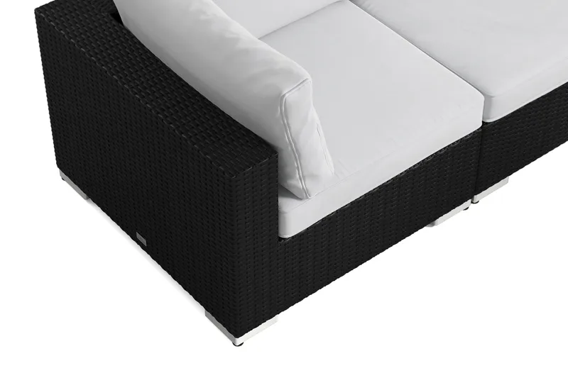 Bahamas utomhus hörnsoffa 7-sits vändbar med bord - Svart - Products - Utemöbler & utemiljö - Loungemöbler - Loungeset & loungegrupp