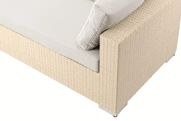 Bahamas utomhus L-soffa höger 8-sits med fåtölj och bord med hylla - Beige - Products - Utemöbler & utemiljö - Loungemöbler - Loungeset & loungegrupp